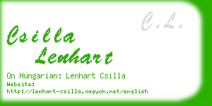 csilla lenhart business card